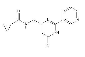 N-[[6-keto-2-(3-pyridyl)-1H-pyrimidin-4-yl]methyl]cyclopropanecarboxamide