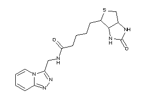 5-(2-keto-1,3,3a,4,6,6a-hexahydrothieno[3,4-d]imidazol-4-yl)-N-([1,2,4]triazolo[4,3-a]pyridin-3-ylmethyl)valeramide