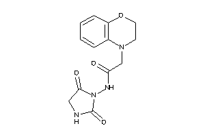 2-(2,3-dihydro-1,4-benzoxazin-4-yl)-N-(2,5-diketoimidazolidin-1-yl)acetamide