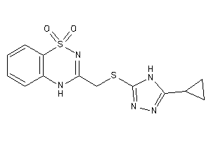 3-[[(5-cyclopropyl-4H-1,2,4-triazol-3-yl)thio]methyl]-4H-benzo[e][1,2,4]thiadiazine 1,1-dioxide