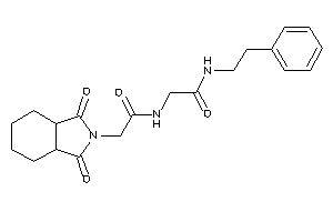 2-[[2-(1,3-diketo-3a,4,5,6,7,7a-hexahydroisoindol-2-yl)acetyl]amino]-N-phenethyl-acetamide