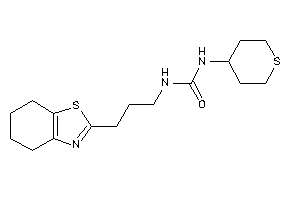 1-[3-(4,5,6,7-tetrahydro-1,3-benzothiazol-2-yl)propyl]-3-tetrahydrothiopyran-4-yl-urea