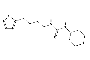 1-tetrahydrothiopyran-4-yl-3-(4-thiazol-2-ylbutyl)urea