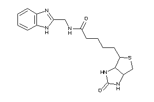 N-(1H-benzimidazol-2-ylmethyl)-5-(2-keto-1,3,3a,4,6,6a-hexahydrothieno[3,4-d]imidazol-4-yl)valeramide