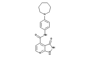 N-[4-(azepan-1-yl)phenyl]-3-keto-1,2-dihydropyrazolo[3,4-b]pyridine-4-carboxamide