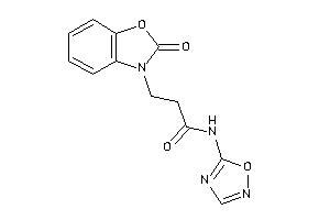 3-(2-keto-1,3-benzoxazol-3-yl)-N-(1,2,4-oxadiazol-5-yl)propionamide