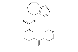 3-(morpholine-4-carbonyl)-N-(6,7,8,9-tetrahydro-5H-benzocyclohepten-9-yl)piperidine-1-carboxamide