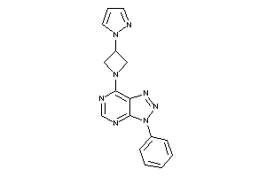 Image of 3-phenyl-7-(3-pyrazol-1-ylazetidin-1-yl)triazolo[4,5-d]pyrimidine