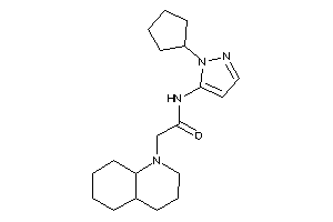 2-(3,4,4a,5,6,7,8,8a-octahydro-2H-quinolin-1-yl)-N-(2-cyclopentylpyrazol-3-yl)acetamide