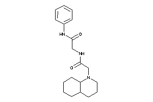 2-[[2-(3,4,4a,5,6,7,8,8a-octahydro-2H-quinolin-1-yl)acetyl]amino]-N-phenyl-acetamide