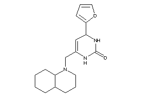 6-(3,4,4a,5,6,7,8,8a-octahydro-2H-quinolin-1-ylmethyl)-4-(2-furyl)-3,4-dihydro-1H-pyrimidin-2-one