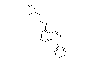 (1-phenylpyrazolo[3,4-d]pyrimidin-4-yl)-(2-pyrazol-1-ylethyl)amine