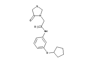 N-[3-(cyclopentoxy)phenyl]-2-(4-ketothiazolidin-3-yl)acetamide