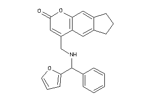 4-[[[2-furyl(phenyl)methyl]amino]methyl]-7,8-dihydro-6H-cyclopenta[g]chromen-2-one