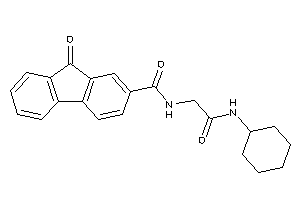 N-[2-(cyclohexylamino)-2-keto-ethyl]-9-keto-fluorene-2-carboxamide