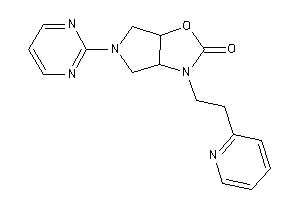 3-[2-(2-pyridyl)ethyl]-5-(2-pyrimidyl)-3a,4,6,6a-tetrahydropyrrolo[3,4-d]oxazol-2-one