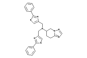 Bis[(2-phenylthiazol-4-yl)methyl]-(5,6,7,8-tetrahydro-[1,2,4]triazolo[1,5-a]pyridin-6-yl)amine