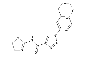 1-(2,3-dihydro-1,4-benzodioxin-6-yl)-N-(2-thiazolin-2-yl)triazole-4-carboxamide