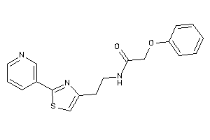 2-phenoxy-N-[2-[2-(3-pyridyl)thiazol-4-yl]ethyl]acetamide