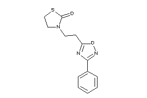 3-[2-(3-phenyl-1,2,4-oxadiazol-5-yl)ethyl]thiazolidin-2-one