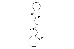 Image of N-cyclohexyl-2-[[2-(2-ketoazocan-1-yl)acetyl]amino]acetamide