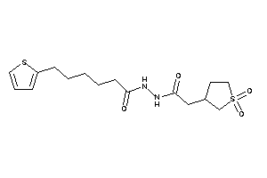 N'-[2-(1,1-diketothiolan-3-yl)acetyl]-6-(2-thienyl)hexanohydrazide