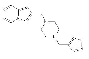 4-[[4-(indolizin-2-ylmethyl)piperazino]methyl]isoxazole