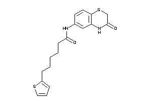 N-(3-keto-4H-1,4-benzothiazin-6-yl)-6-(2-thienyl)hexanamide