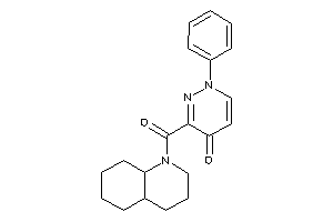 3-(3,4,4a,5,6,7,8,8a-octahydro-2H-quinoline-1-carbonyl)-1-phenyl-pyridazin-4-one