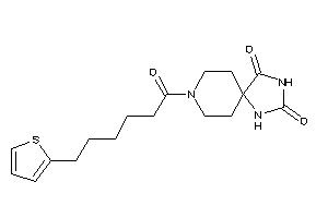 8-[6-(2-thienyl)hexanoyl]-2,4,8-triazaspiro[4.5]decane-1,3-quinone