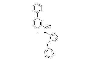 N-(2-benzylpyrazol-3-yl)-4-keto-1-phenyl-pyridazine-3-carboxamide