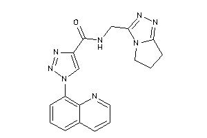 N-(6,7-dihydro-5H-pyrrolo[2,1-c][1,2,4]triazol-3-ylmethyl)-1-(8-quinolyl)triazole-4-carboxamide