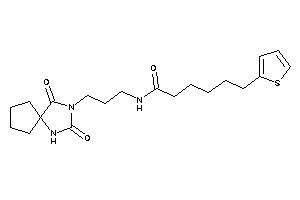 N-[3-(2,4-diketo-1,3-diazaspiro[4.4]nonan-3-yl)propyl]-6-(2-thienyl)hexanamide