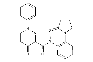 4-keto-N-[2-(2-ketopyrrolidino)phenyl]-1-phenyl-pyridazine-3-carboxamide