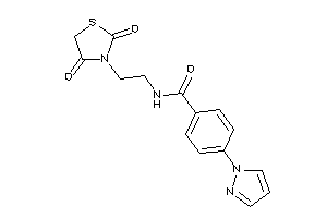 N-[2-(2,4-diketothiazolidin-3-yl)ethyl]-4-pyrazol-1-yl-benzamide