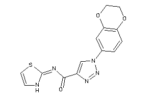 1-(2,3-dihydro-1,4-benzodioxin-6-yl)-N-(4-thiazolin-2-ylidene)triazole-4-carboxamide