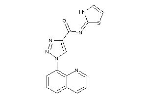 1-(8-quinolyl)-N-(4-thiazolin-2-ylidene)triazole-4-carboxamide