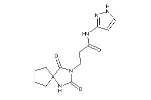 3-(2,4-diketo-1,3-diazaspiro[4.4]nonan-3-yl)-N-(1H-pyrazol-3-yl)propionamide