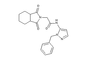 N-(2-benzylpyrazol-3-yl)-2-(1,3-diketo-3a,4,5,6,7,7a-hexahydroisoindol-2-yl)acetamide