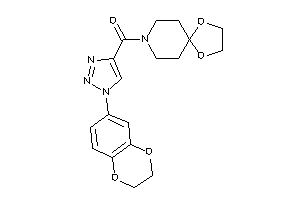 [1-(2,3-dihydro-1,4-benzodioxin-6-yl)triazol-4-yl]-(1,4-dioxa-8-azaspiro[4.5]decan-8-yl)methanone