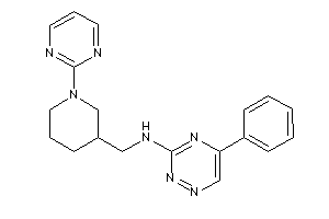 (5-phenyl-1,2,4-triazin-3-yl)-[[1-(2-pyrimidyl)-3-piperidyl]methyl]amine