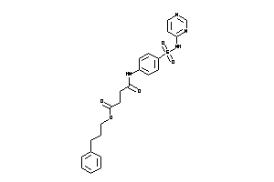 Image of 4-keto-4-[4-(4-pyrimidylsulfamoyl)anilino]butyric Acid 3-phenylpropyl Ester