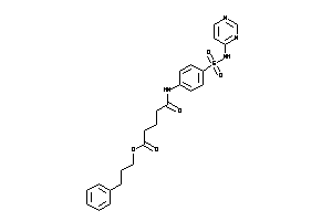 5-keto-5-[4-(4-pyrimidylsulfamoyl)anilino]valeric Acid 3-phenylpropyl Ester