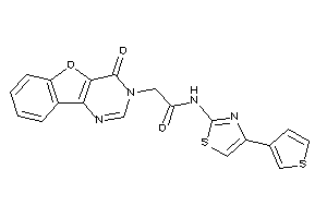 2-(4-ketobenzofuro[3,2-d]pyrimidin-3-yl)-N-[4-(3-thienyl)thiazol-2-yl]acetamide