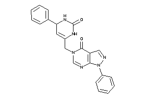 5-[(2-keto-4-phenyl-3,4-dihydro-1H-pyrimidin-6-yl)methyl]-1-phenyl-pyrazolo[3,4-d]pyrimidin-4-one