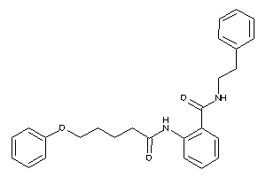 N-phenethyl-2-(5-phenoxypentanoylamino)benzamide