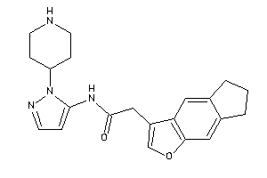 2-(6,7-dihydro-5H-cyclopenta[f]benzofuran-3-yl)-N-[2-(4-piperidyl)pyrazol-3-yl]acetamide