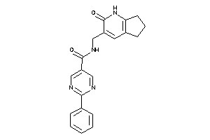 Image of N-[(2-keto-1,5,6,7-tetrahydro-1-pyrindin-3-yl)methyl]-2-phenyl-pyrimidine-5-carboxamide