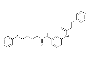 N-[3-(hydrocinnamoylamino)phenyl]-5-phenoxy-valeramide