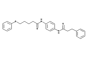 Image of N-[4-(hydrocinnamoylamino)phenyl]-5-phenoxy-valeramide